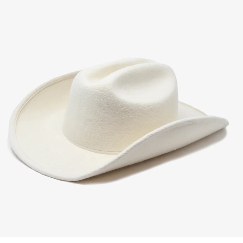 Wyeth by Todd Magill McGraw Western Cowboy Hat Cream Wool Felt – OS